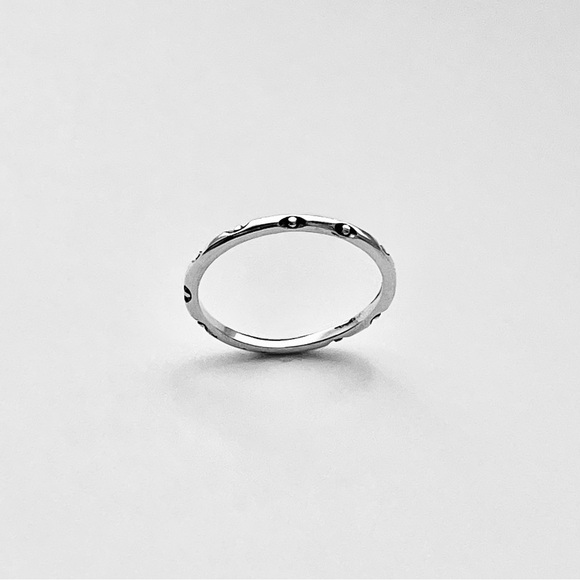 Sterling Silver Little Tiny Eternity All Seeing Eye Ring, Evil Eye Rings, Eyes - Picture 3 of 12